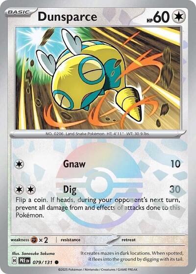 Dunsparce (Poke Ball Pattern) - (079/131) - SV: Prismatic Evolutions - (Common)