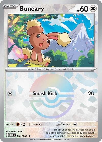 Buneary (Poke Ball Pattern) - (083/131) - SV: Prismatic Evolutions - (Common)