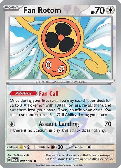 Fan Rotom (Poke Ball Pattern) - (085/131) - SV: Prismatic Evolutions - (Common)
