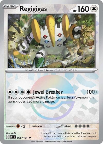 Regigigas (Poke Ball Pattern) - (086/131) - SV: Prismatic Evolutions - (Uncommon)