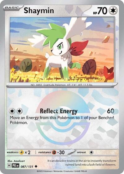 Shaymin (Poke Ball Pattern) - (087/131) - SV: Prismatic Evolutions - (Uncommon)