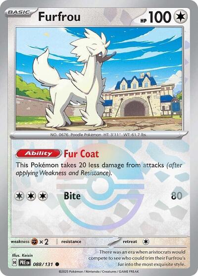 Furfrou (Poke Ball Pattern) - (088/131) - SV: Prismatic Evolutions - (Common)