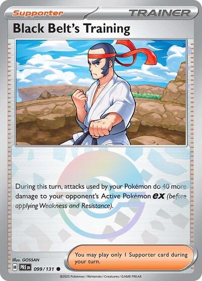 Black Belt's Training (Poke Ball Pattern) - (099/131) - SV: Prismatic Evolutions - (Common)