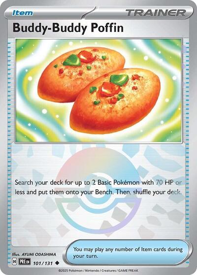 Buddy-Buddy Poffin (Poke Ball Pattern) - (101/131) - SV: Prismatic Evolutions - (Uncommon)