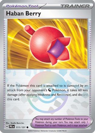 Haban Berry (Poke Ball Pattern) 111 - SV Prismatic Evolutions Holofoil