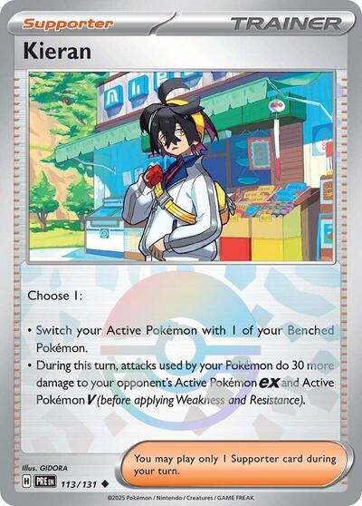 Kieran (Poke Ball Pattern) - (113/131) - SV: Prismatic Evolutions - (Uncommon)
