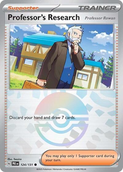 Professor's Research [Professor Rowan] (Poke Ball Pattern) - (124/131) - SV: Prismatic Evolutions - (Common)