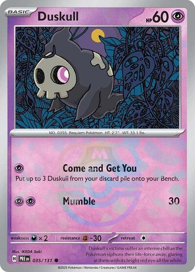 Duskull (Master Ball Pattern) - (035/131) - SV: Prismatic Evolutions - (Common)