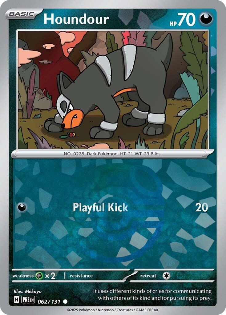 Houndour (062/131) (Master Ball Pattern) [Scarlet & Violet: Prismatic Evolutions]