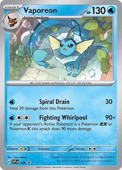Vaporeon (Cosmos Holo) - (168) - SV: Scarlet & Violet Promo Cards - (Promo)