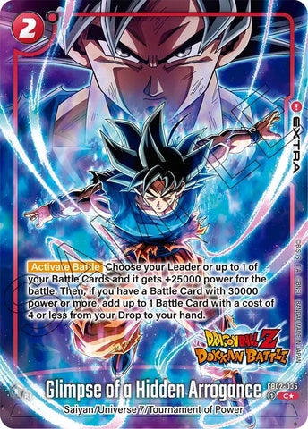 Glimpse of a Hidden Arrogance (Dragon Ball Z Dokkan Battle Alternate Art) [Blazing Aura]