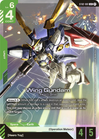 Image for Wing Gundam (ST02-001) (ST02-001) - Gundam Card Game