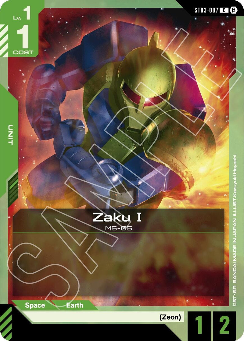 Image for Zaku I (ST03-007) - Gundam Card Game