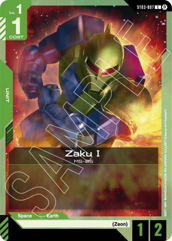 Image for Zaku I (ST03-007) - Gundam Card Game