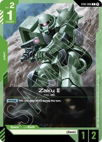 Image for Zaku II (ST03-008) - Gundam Card Game
