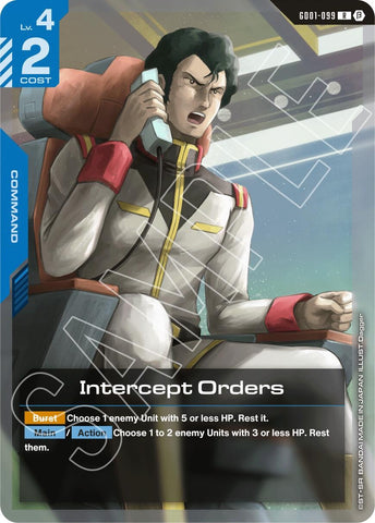 Image for Intercept Orders (GD01-099) - Gundam Card Game