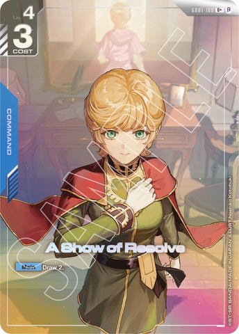 Image for A Show of Resolve (U+) (GD01-100) - Gundam Card Game
