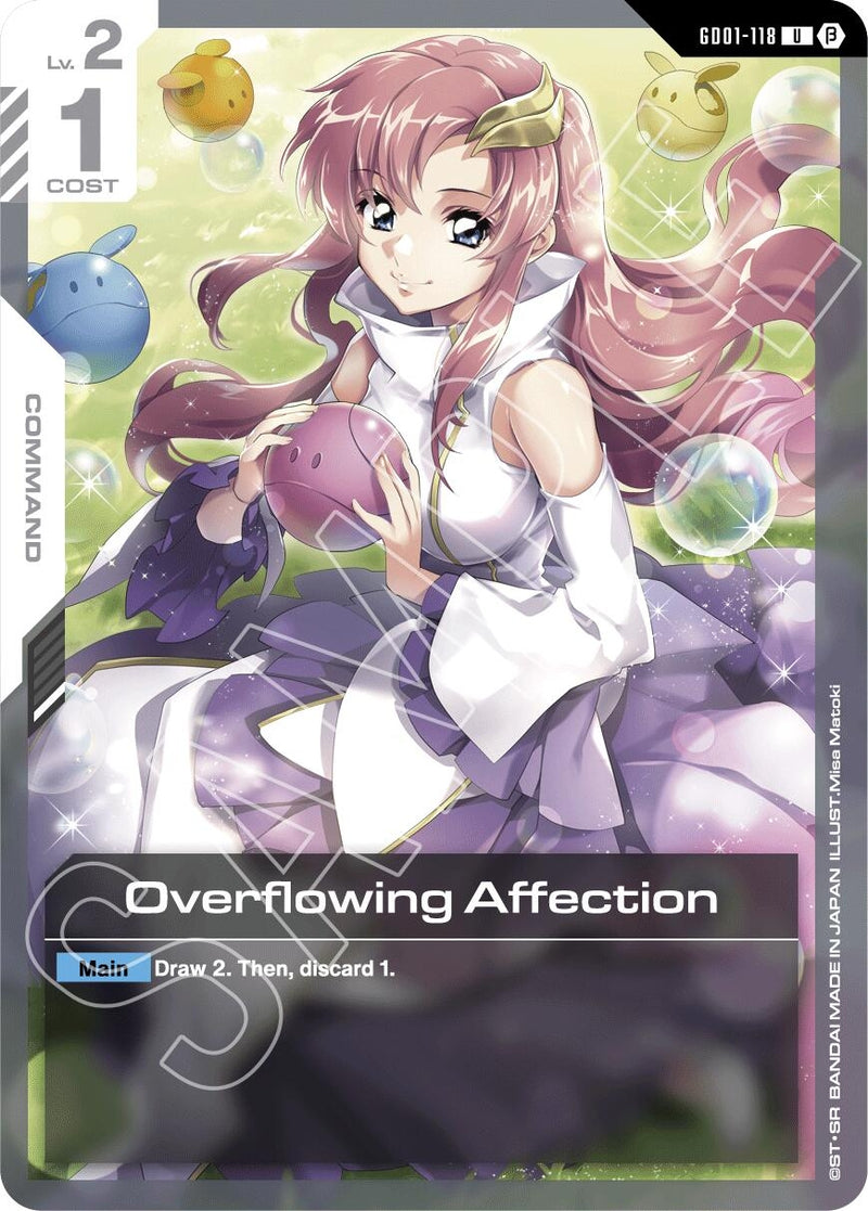 Image for Overflowing Affection (GD01-118) - Gundam Card Game