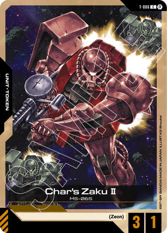 Image for Char's Zaku II (Token) (T-006) - Gundam Card Game