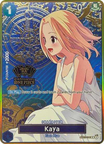 Kaya (One Piece Japanese Version 2nd Anniversary Set) - (OP03-044) - One Piece Promotion Cards - (Rare)