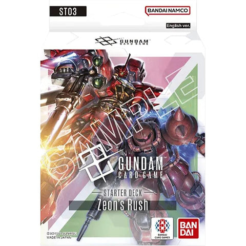 Image for Starter Deck 03: Zeon's Rush - Gundam Card Game
