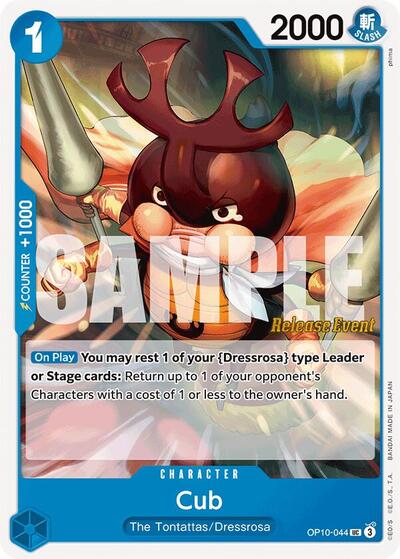 Cub - (OP10-044) - Royal Blood Release Event Cards - (Uncommon)