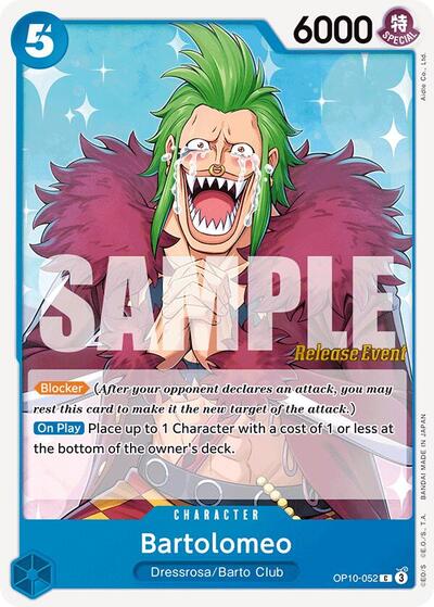 Bartolomeo - (OP10-052) - Royal Blood Release Event Cards - (Common)