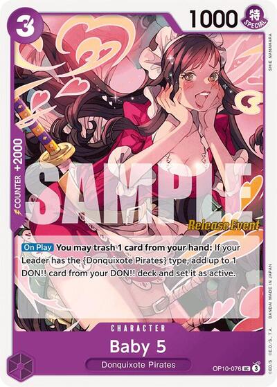 Baby 5 - (OP10-076) - Royal Blood Release Event Cards - (Uncommon)