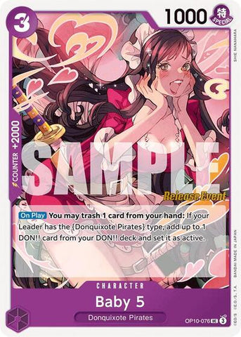 Baby 5 - (OP10-076) - Royal Blood Release Event Cards - (Uncommon)