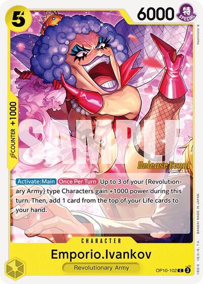 Emporio.Ivankov - (OP10-102) - Royal Blood Release Event Cards - (Common)