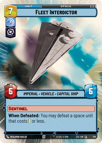 Fleet Interdictor (774) (Hyperspace Foil) (774) [Jump to Lightspeed]
