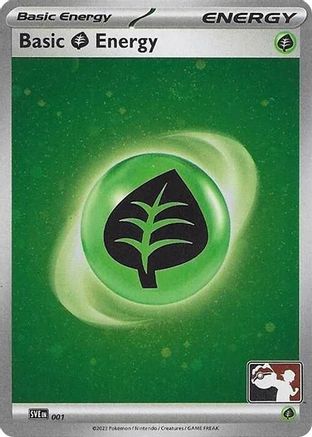 Basic Grass Energy (9) (Cosmo Holo) [Prize Pack Series Six]