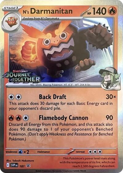 N's Darmanitan (Prerelease) - (181) - SV: Scarlet & Violet Promo Cards - (Promo)