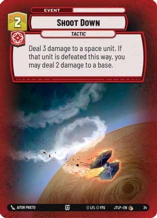 Shoot Down (Foil) (34) [Jump to Lightspeed: Weekly Play]