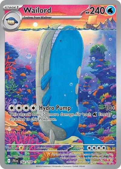 Wailord - (162/159) - SV09: Journey Together - (Illustration Rare)