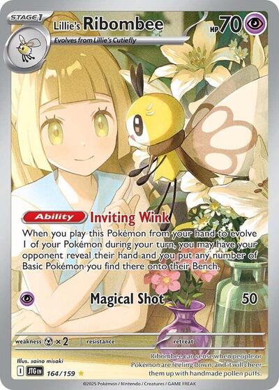Lillie's Ribombee - (164/159) - SV09: Journey Together - (Illustration Rare)