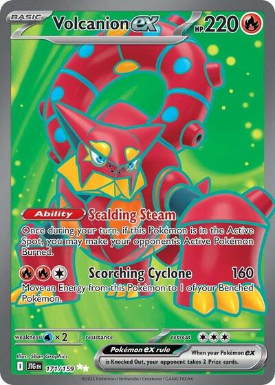 Volcanion ex - (171/159) - SV09: Journey Together - (Ultra Rare)
