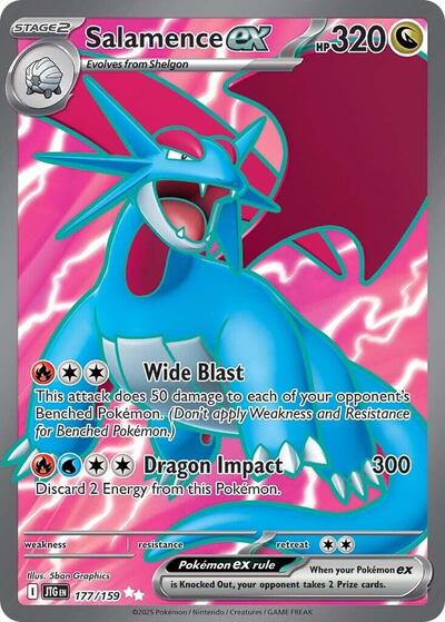 Salamence ex - (177/159) - SV09: Journey Together - (Ultra Rare)
