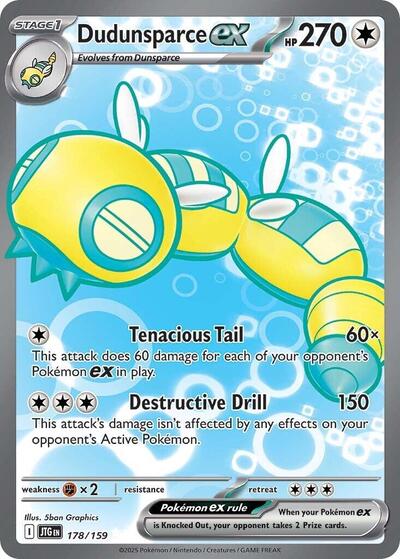Dudunsparce ex - (178/159) - SV09: Journey Together - (Ultra Rare)
