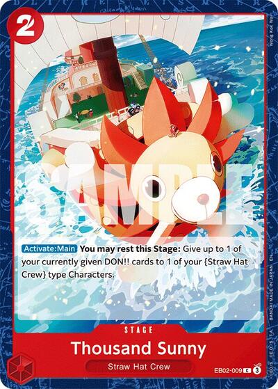 Thousand Sunny - (EB02-009) - Extra Booster: Anime 25th Collection - (Common)