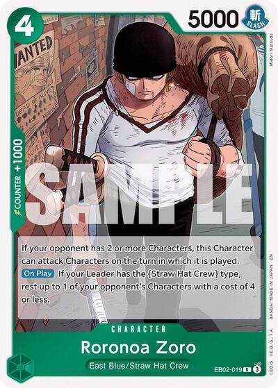 Roronoa Zoro - (EB02-019) - Extra Booster: Anime 25th Collection - (Rare)