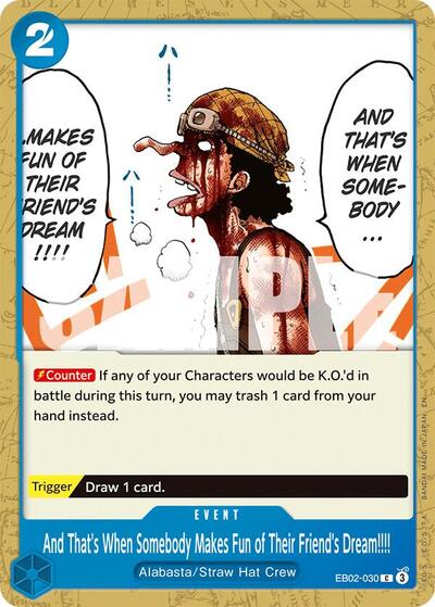 And That's When Somebody Makes Fun of Their Friend's Dream!!!! - (EB02-030) - Extra Booster: Anime 25th Collection - (Common)