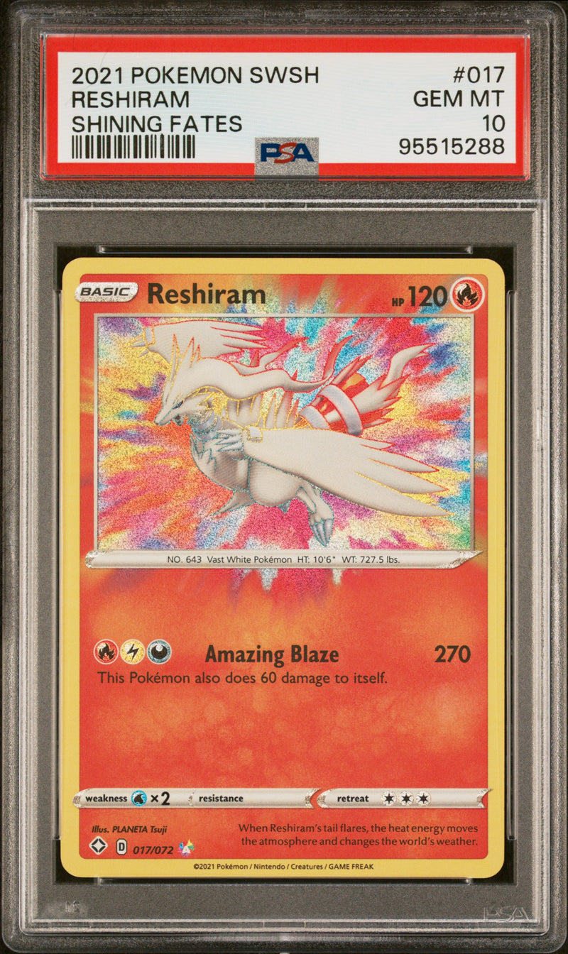 PSA 10 - Shining Fates - Reshiram
