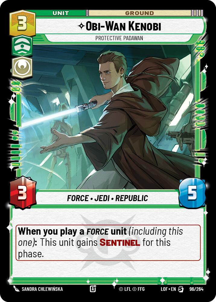 Obi-Wan Kenobi - Protective Padawan (96/264) (96/264) [Legends of the Force]