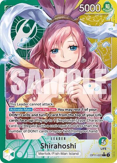 Shirahoshi - (OP11-022) - A Fist of Divine Speed - (Leader)