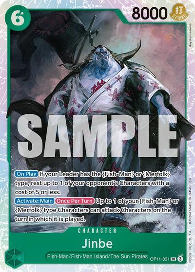 Jinbe - (OP11-031) - A Fist of Divine Speed - (Super Rare)