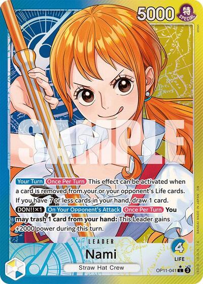 Nami - (OP11-041) - A Fist of Divine Speed - (Leader)