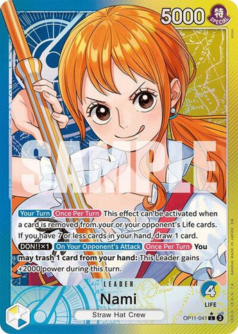 Nami - (OP11-041) - A Fist of Divine Speed - (Leader)