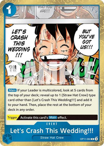 Let's Crash This Wedding!!! - (OP11-060) - A Fist of Divine Speed - (Rare)