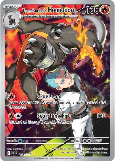 Team Rocket's Houndoom - (191/182) - SV10: Destined Rivals - (Illustration Rare)
